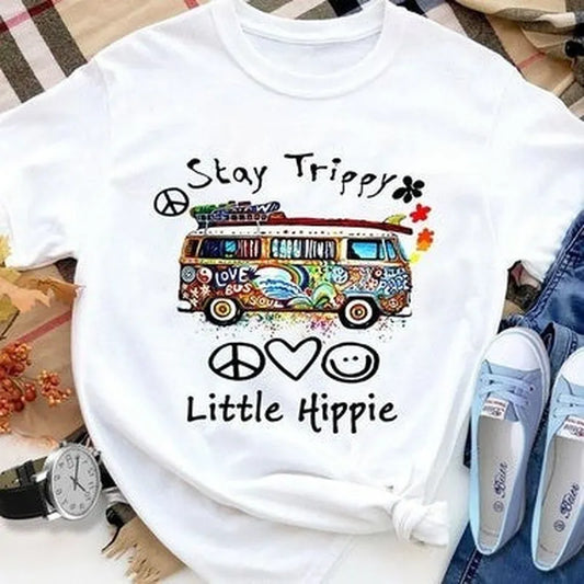 Little Hippie Print T Shirt