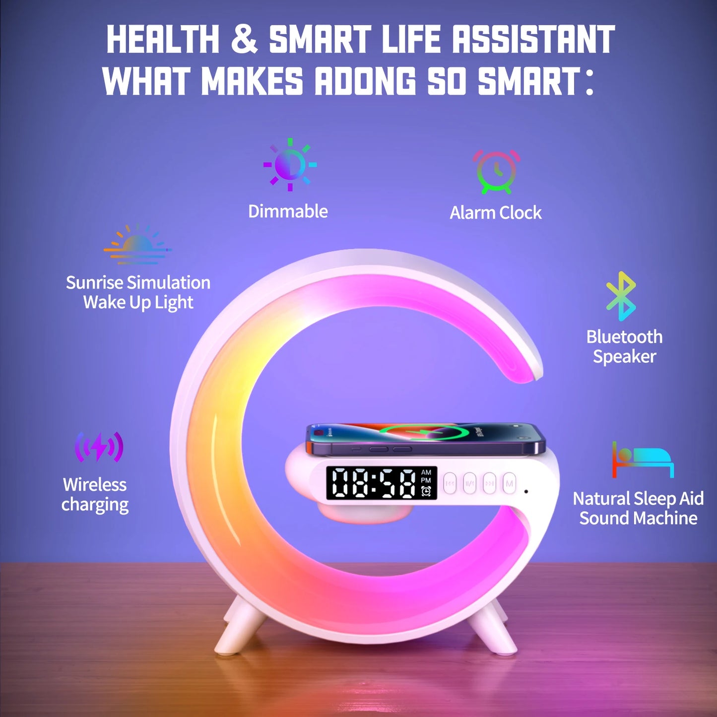 Colorful Multifunction Wireless Charger