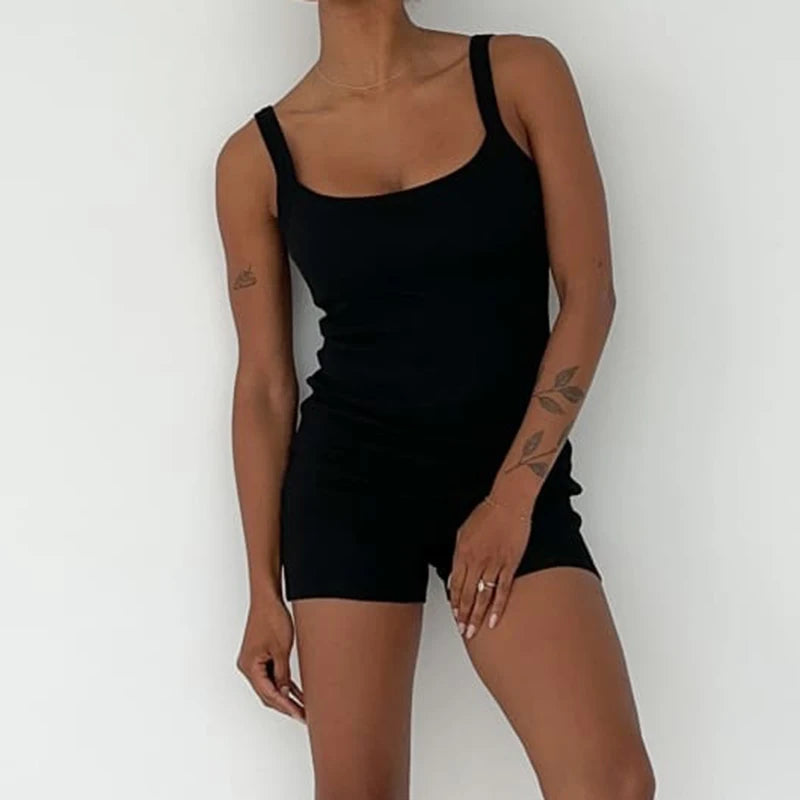 Sleeveless Skinny Romper