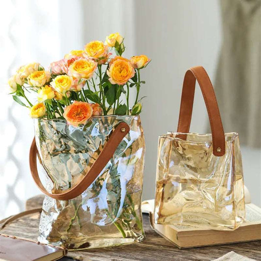 Handbag Glass Vase/ Fish Tank