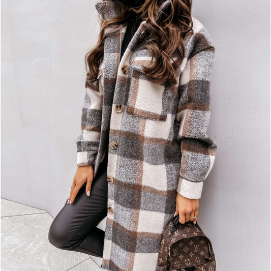 Long Plaid Overjacket