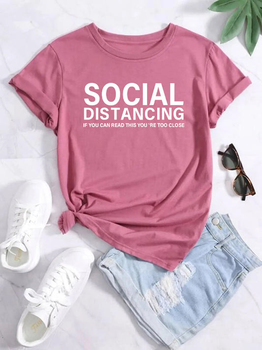 Social distancing T-shirt