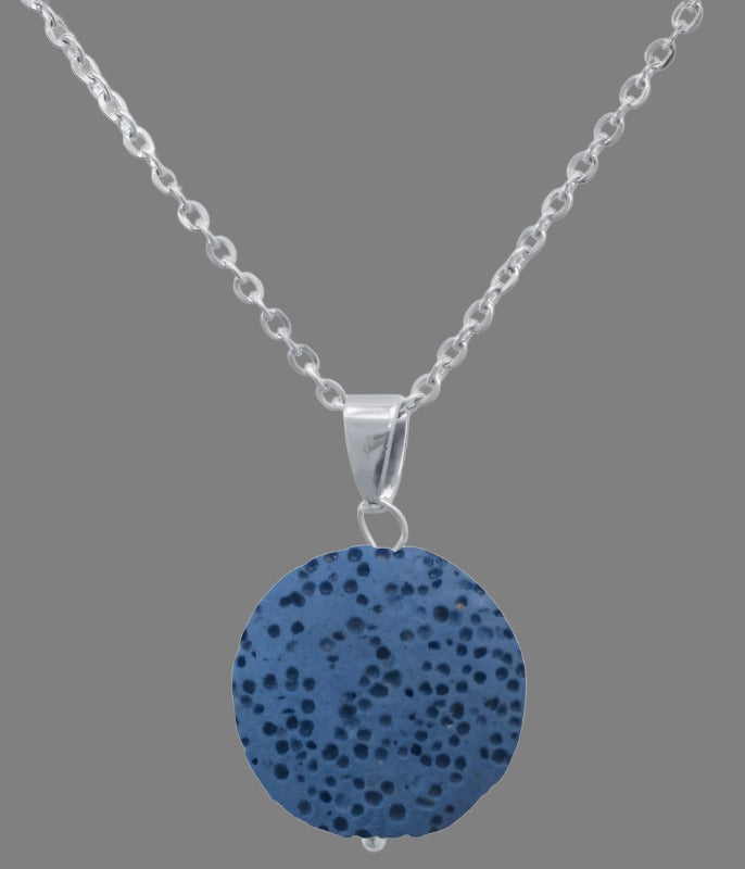 Blue Lava Stone Essential Oil Necklace